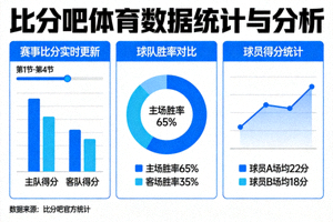 比分吧体育数据统计与分析可视化图表